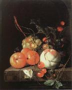 Jan Davidz de Heem still life of fruit oil painting artist